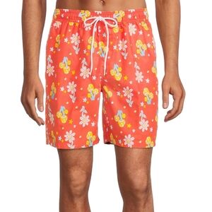 No Boundaries Men's & Big Men's Novelty Print 7" Swim Trunks